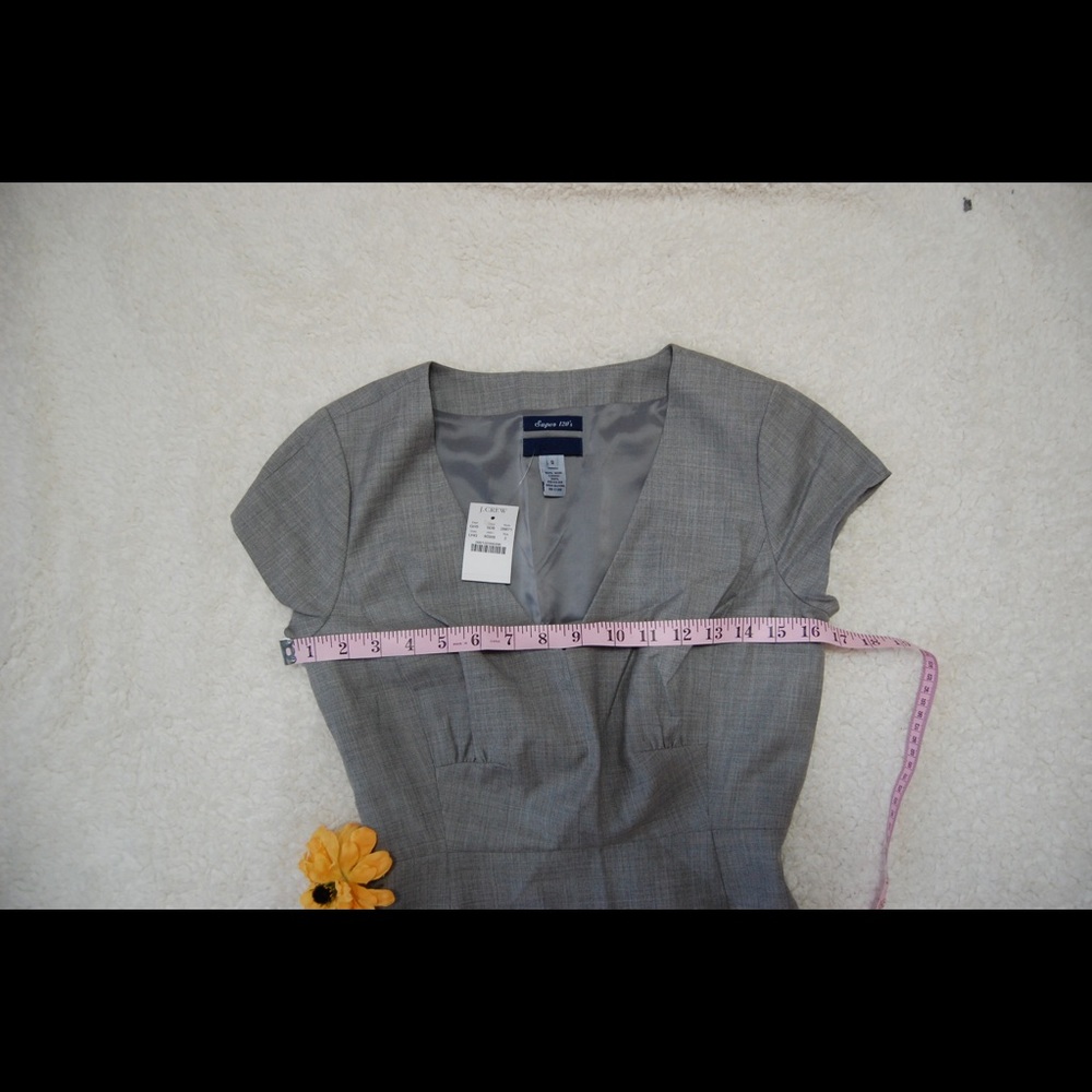 J. Crew Super 120’s Career Banquette Wool Dress 2 - Picture 4 of 5